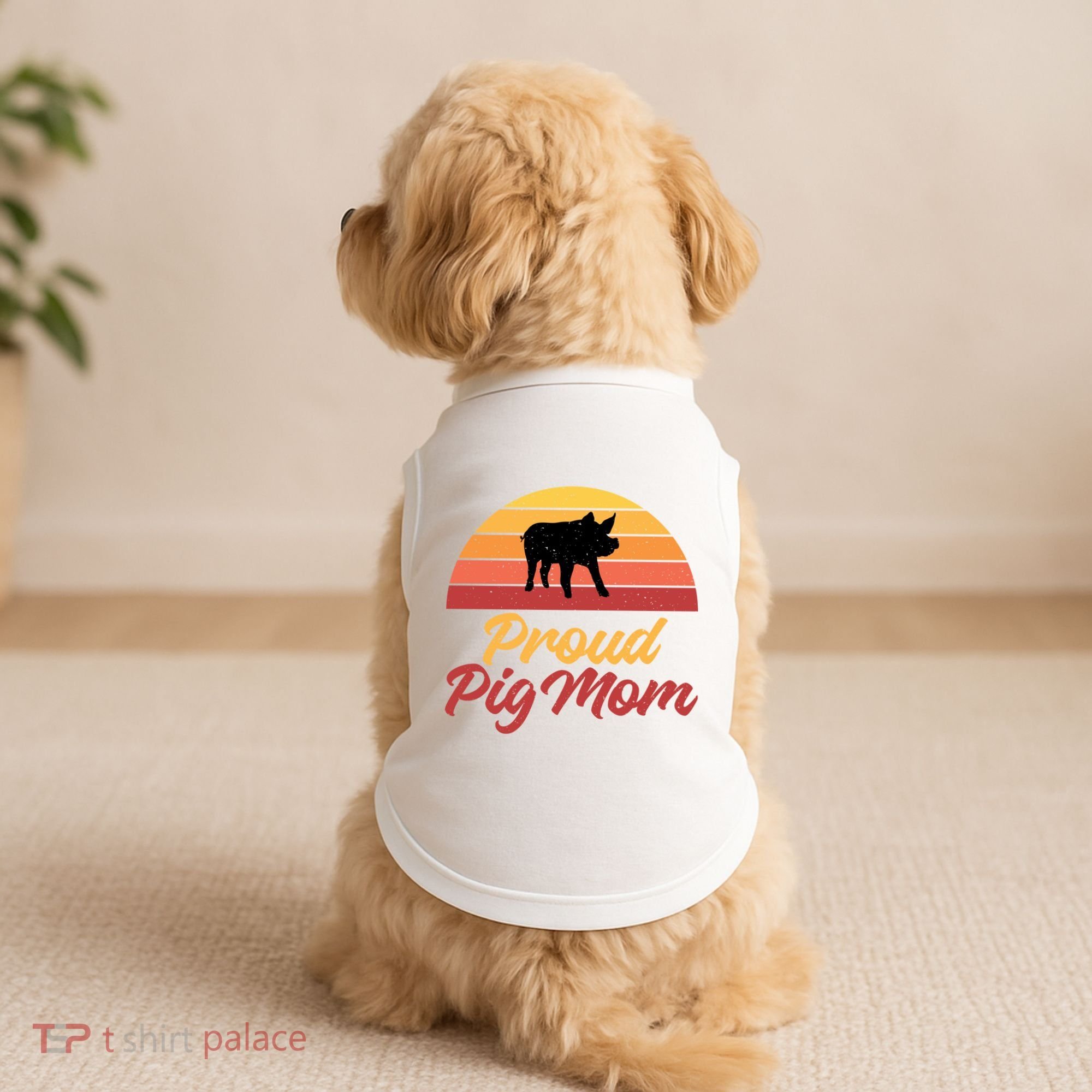 Proud Pig Mom Pig Owner Pig Farmer Pig Mother Gift Doggie Tank