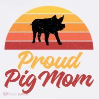 Proud Pig Mom Pig Owner Pig Farmer Pig Mother Gift Sweatshirt thumb 3
