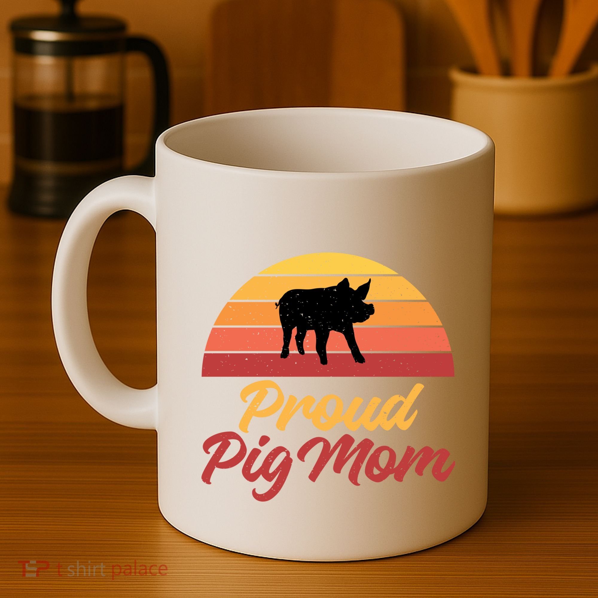 Proud Pig Mom Pig Owner Pig Farmer Pig Mother Gift Coffee Mug