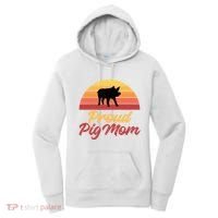 Proud Pig Mom Pig Owner Pig Farmer Pig Mother Gift Women's Hoodie thumb 0