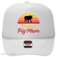Proud Pig Mom Pig Owner Pig Farmer Pig Mother Gift Hat thumb 0