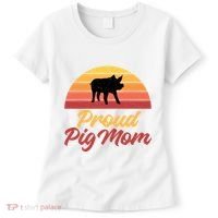 Proud Pig Mom Pig Owner Pig Farmer Pig Mother Gift Women's T-Shirt thumb 0