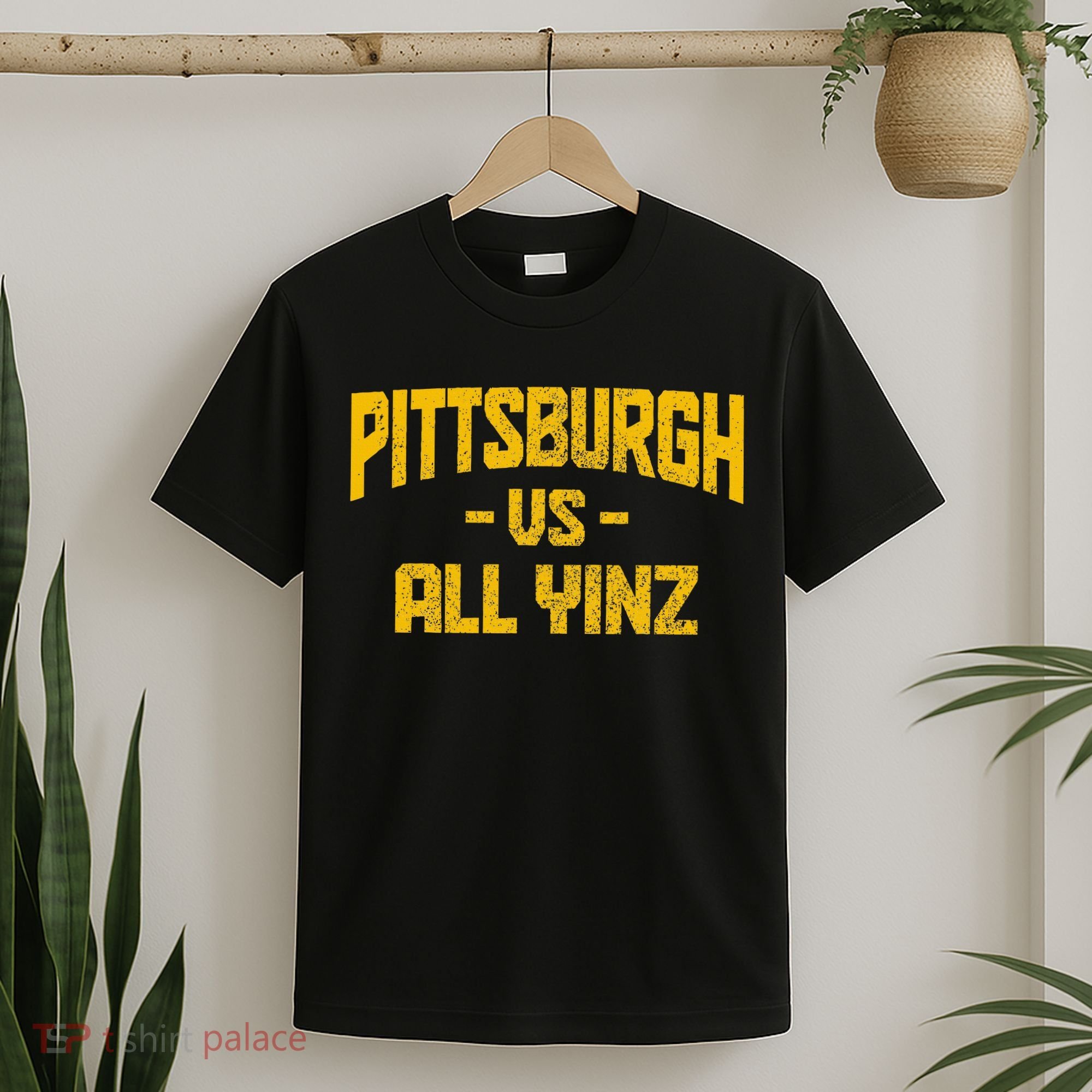 Pittsburgh Pennsylvania Map Yinz Vintage Pride Funny Yinzer T-Shirt