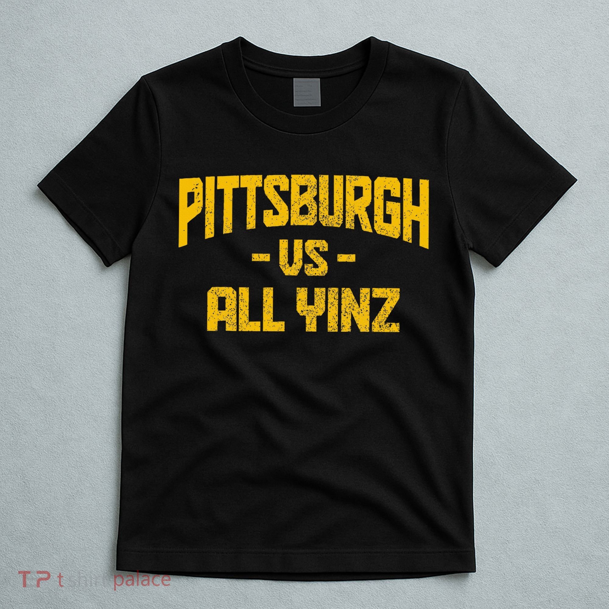 Pittsburgh Pennsylvania Map Yinz Vintage Pride Funny Yinzer T-Shirt