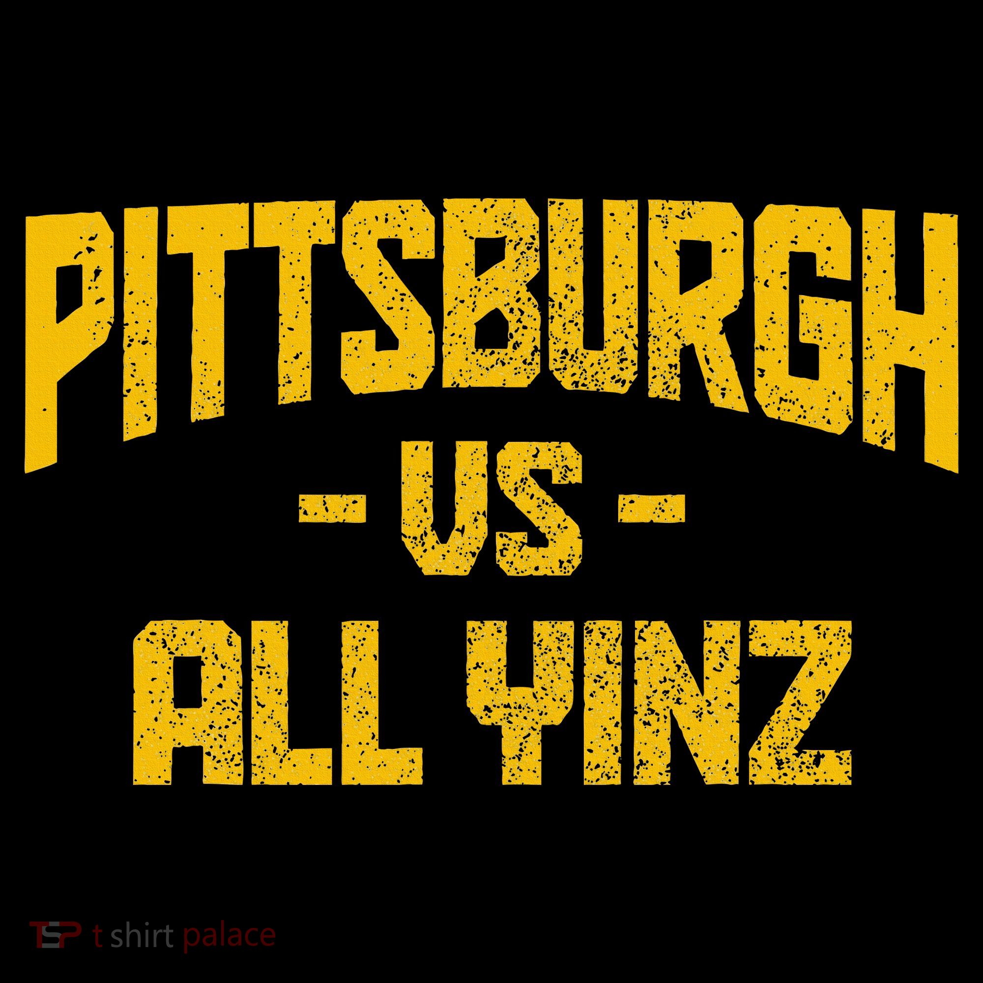 Pittsburgh Pennsylvania Map Yinz Vintage Pride Funny Yinzer T-Shirt
