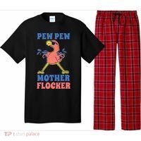 Pew Pew Mother Flocker Funny Cool Flamingo Pajama Set thumb 0