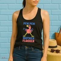 Pew Pew Mother Flocker Funny Cool Flamingo Women's Tank Top thumb 2