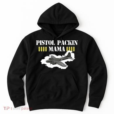 Pistol Packin Mama Aircraft Vintage Hoodie