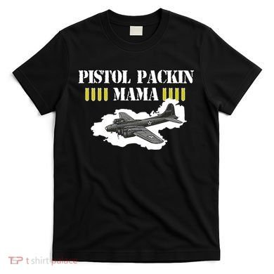 Pistol Packin Mama Aircraft Vintage T-Shirt