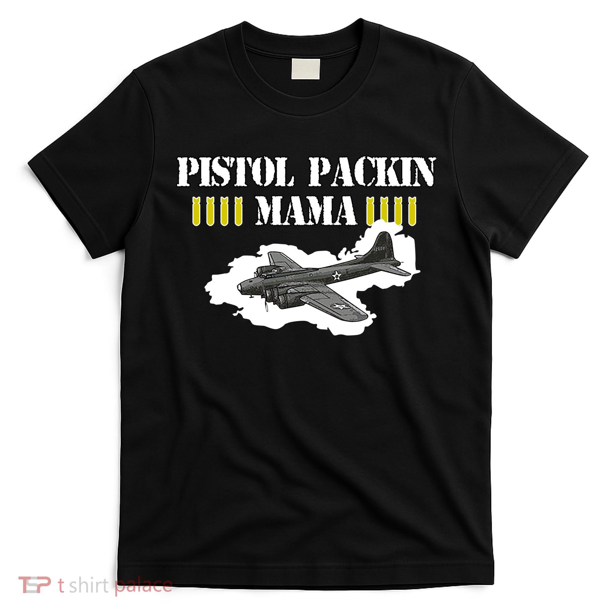 Pistol Packin Mama Aircraft Vintage T-Shirt