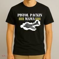 Pistol Packin Mama Aircraft Vintage T-Shirt thumb 3
