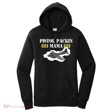 Pistol Packin Mama Aircraft Vintage Women's Hoodie