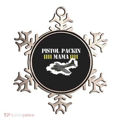 Pistol Packin Mama Aircraft Vintage Ornament