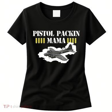 Pistol Packin Mama Aircraft Vintage Women's T-Shirt