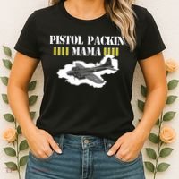Pistol Packin Mama Aircraft Vintage Women's T-Shirt thumb 2