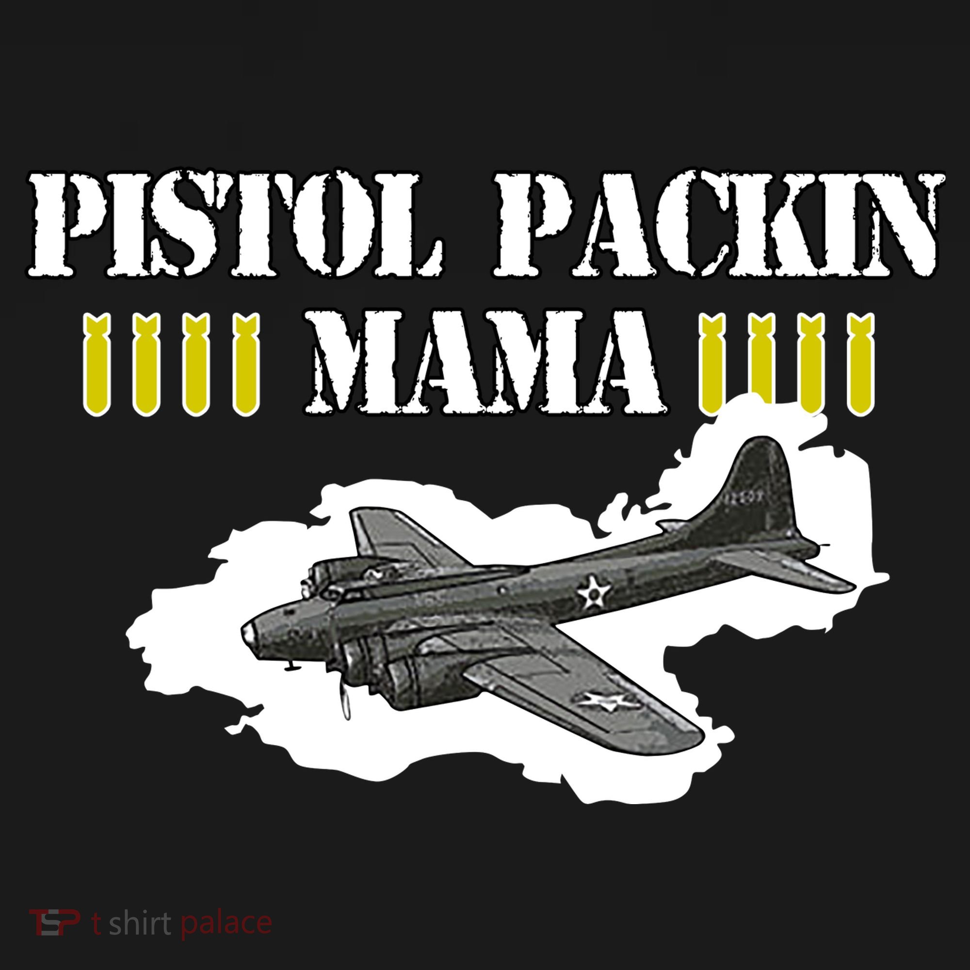 Pistol Packin Mama Aircraft Vintage Women's T-Shirt