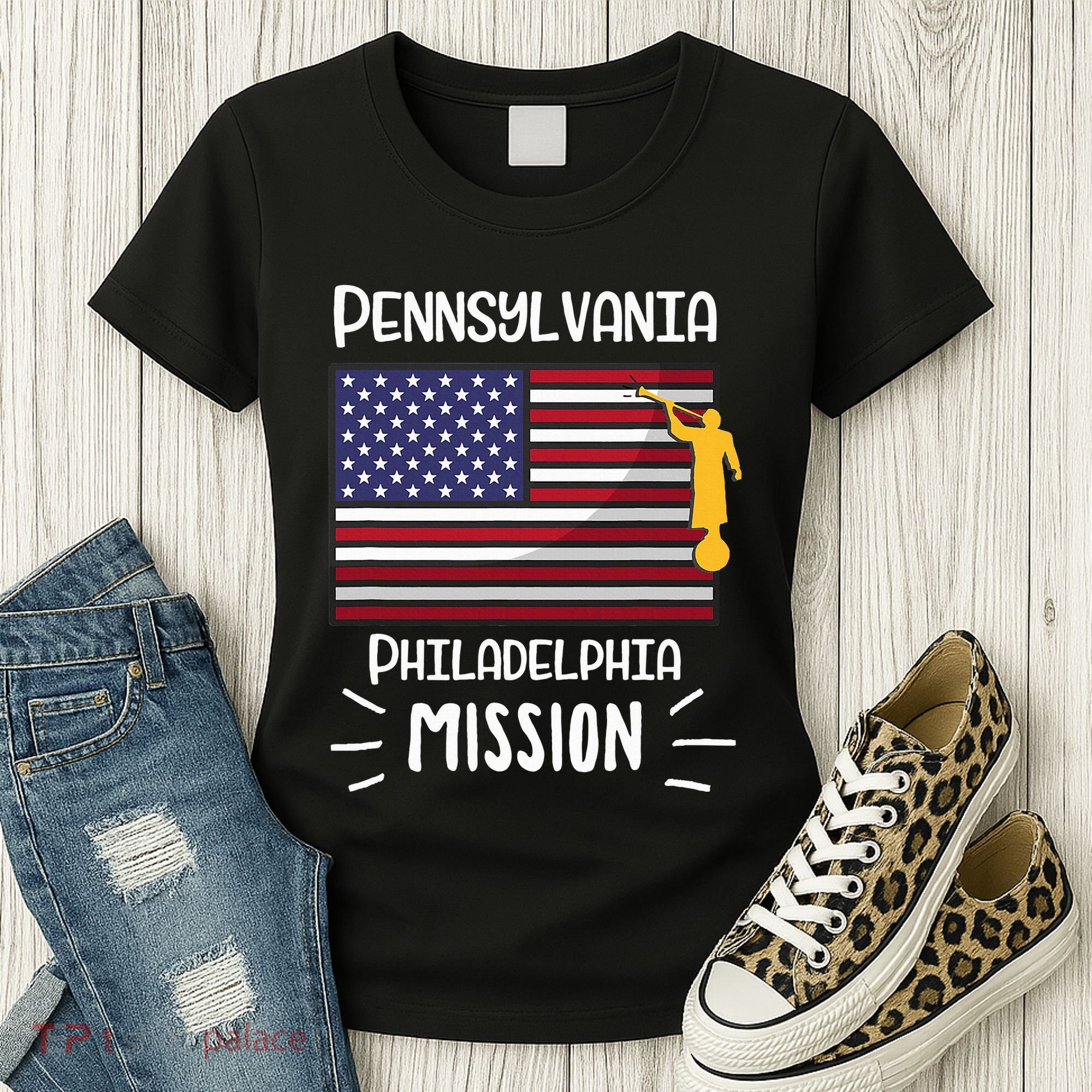 Pennsylvania Philadelphia Mormon Lds Mission Missionary Gift Women's T-Shirt
