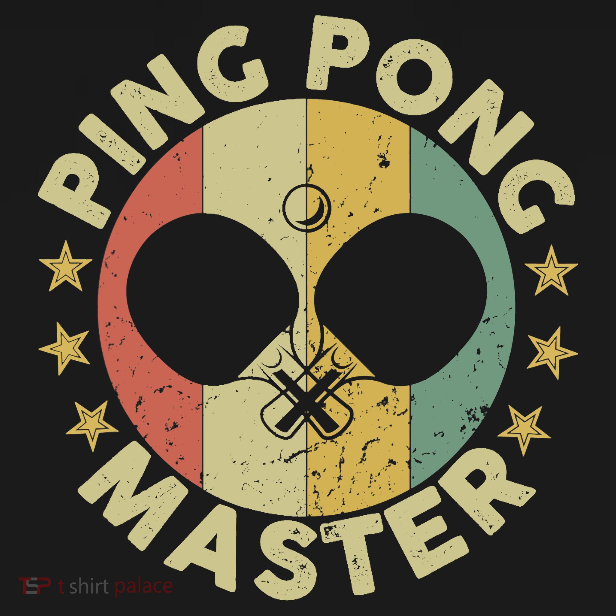 Ping Pong Master Champion Table Tennis Coach Paddle Player Backpack