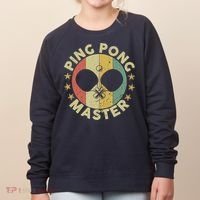 Ping Pong Master Champion Table Tennis Coach Paddle Player Women's Sweatshirt thumb 0