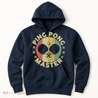 Ping Pong Master Champion Table Tennis Coach Paddle Player Hoodie thumb 0