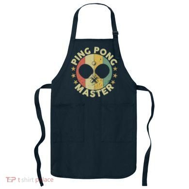 Ping Pong Master Champion Table Tennis Coach Paddle Player Apron