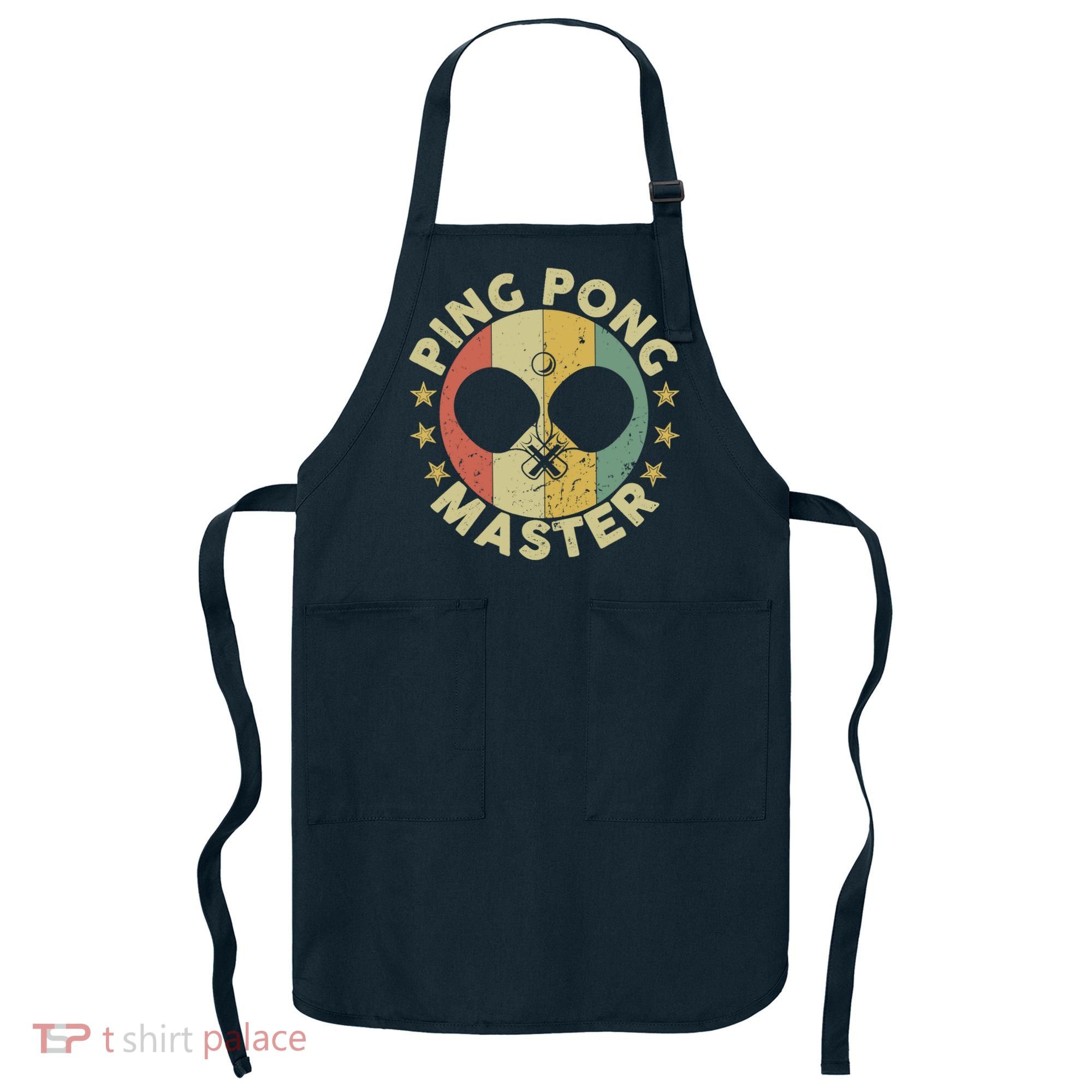 Ping Pong Master Champion Table Tennis Coach Paddle Player Apron