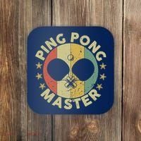 Ping Pong Master Champion Table Tennis Coach Paddle Player Coaster thumb 0