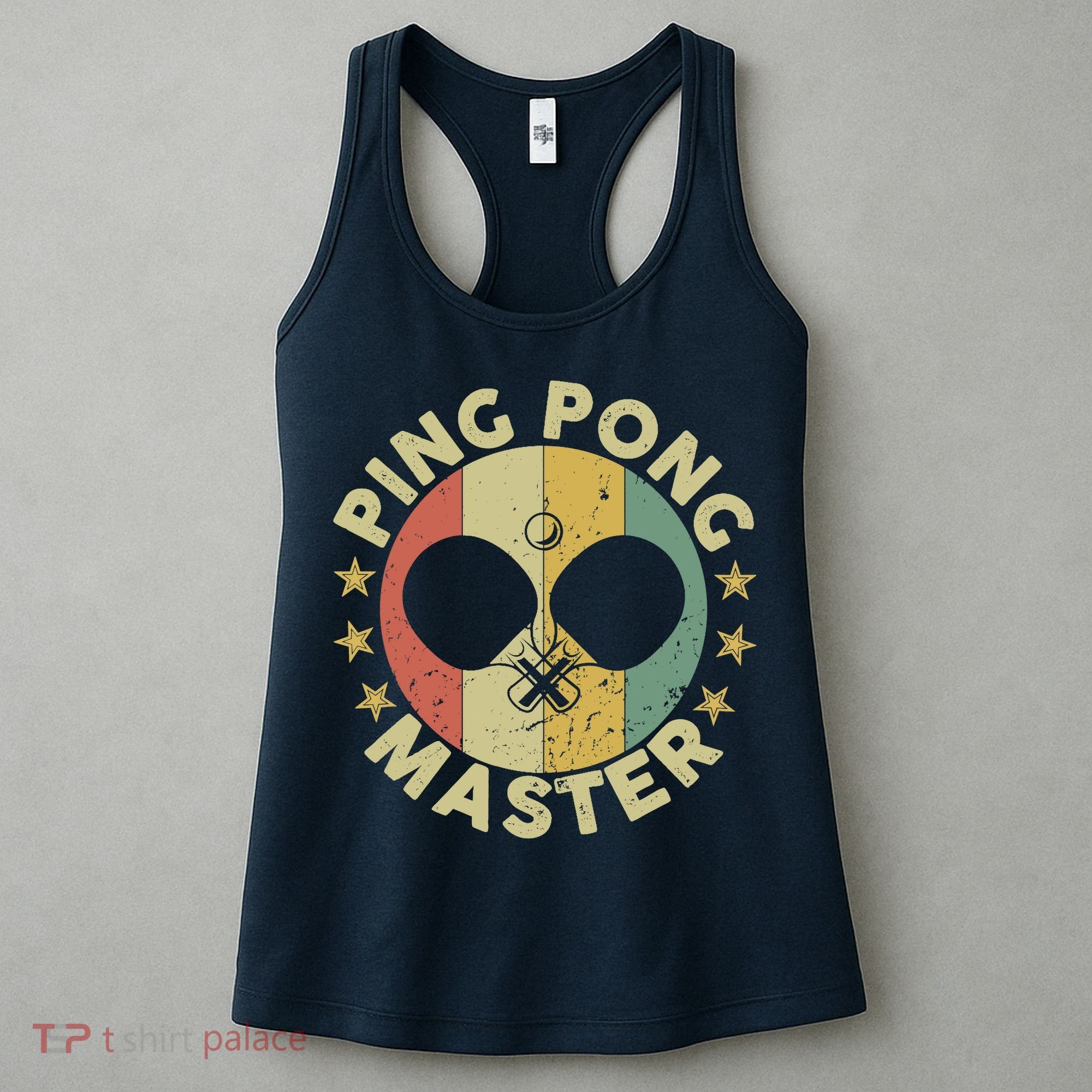Ping Pong Master Champion Table Tennis Coach Paddle Player Women's Tank Top