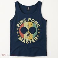 Ping Pong Master Champion Table Tennis Coach Paddle Player Tank Top thumb 2