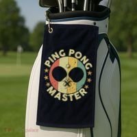 Ping Pong Master Champion Table Tennis Coach Paddle Player Golf Towel thumb 2