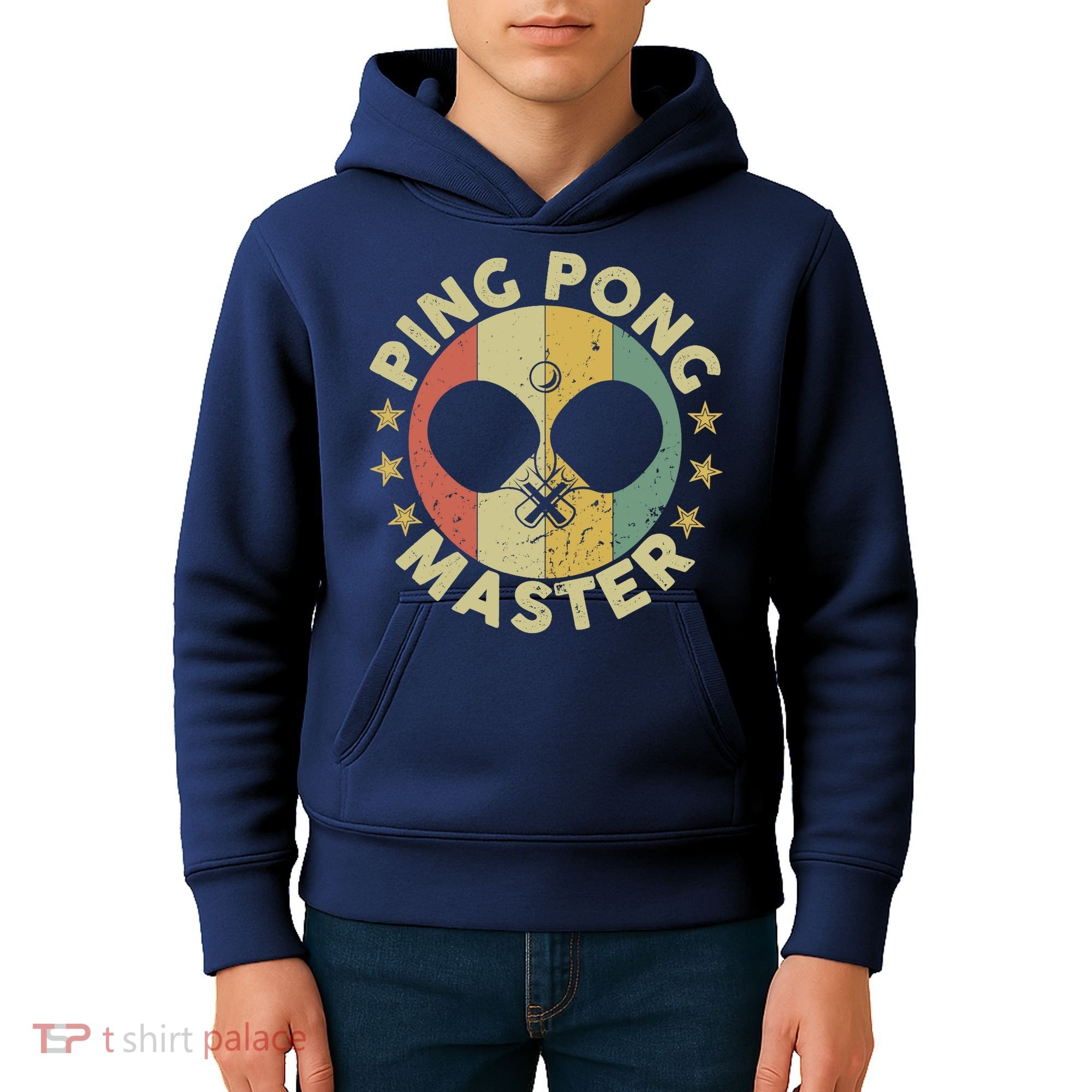 Ping Pong Master Champion Table Tennis Coach Paddle Player Kids Hoodie