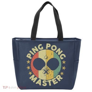 Ping Pong Master Champion Table Tennis Coach Paddle Player Tote Bag