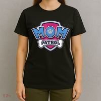  MotherS Day Mom Patrol Badge T-Shirt thumb 4