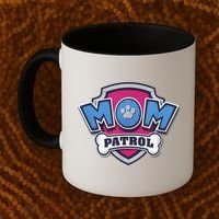  MotherS Day Mom Patrol Badge Coffee Mug thumb 2