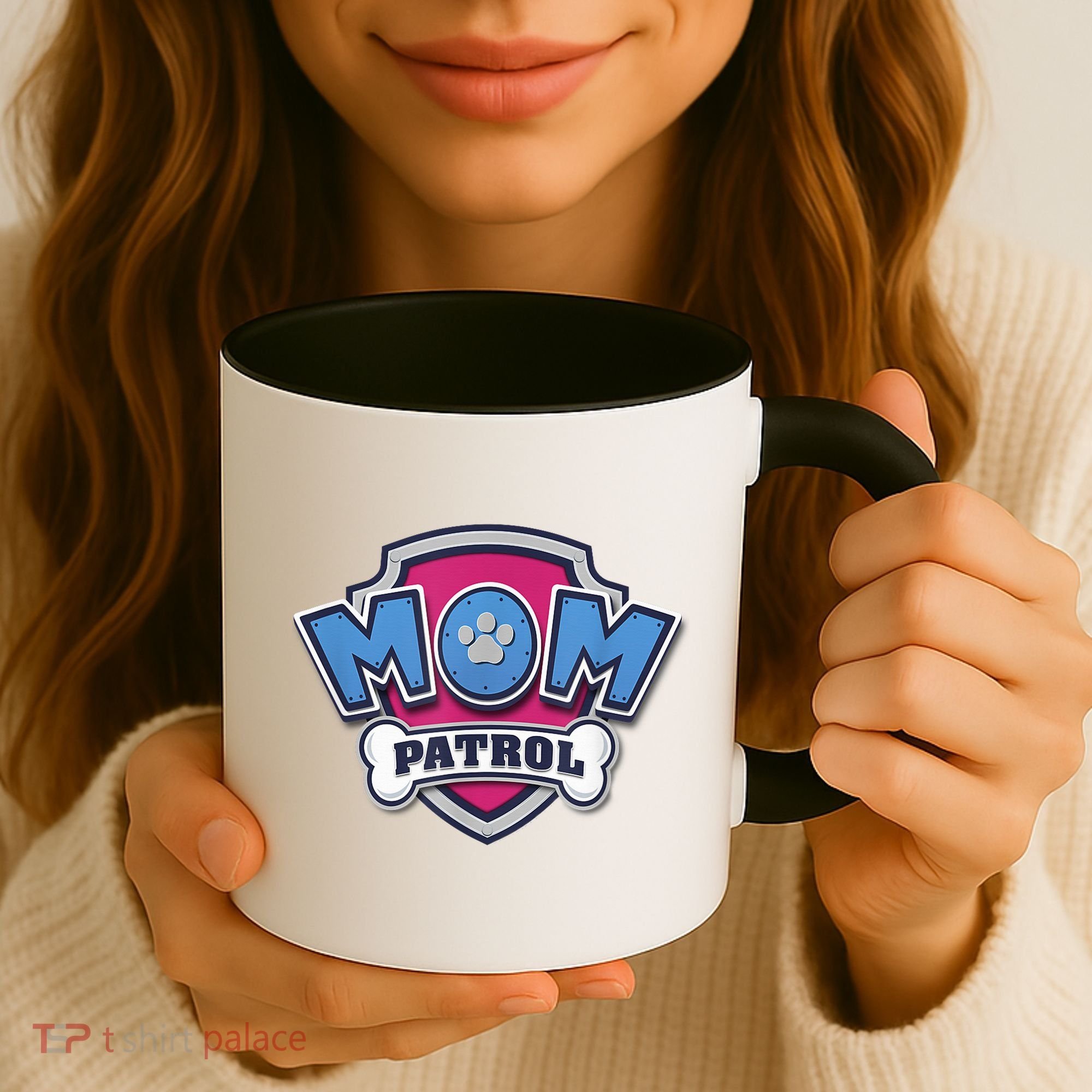  MotherS Day Mom Patrol Badge Coffee Mug