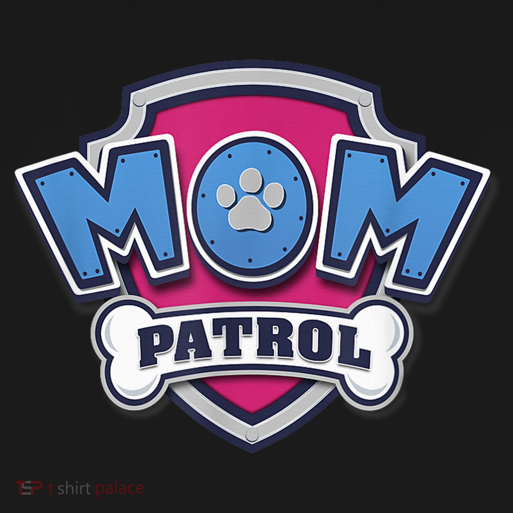  MotherS Day Mom Patrol Badge Women's Hoodie