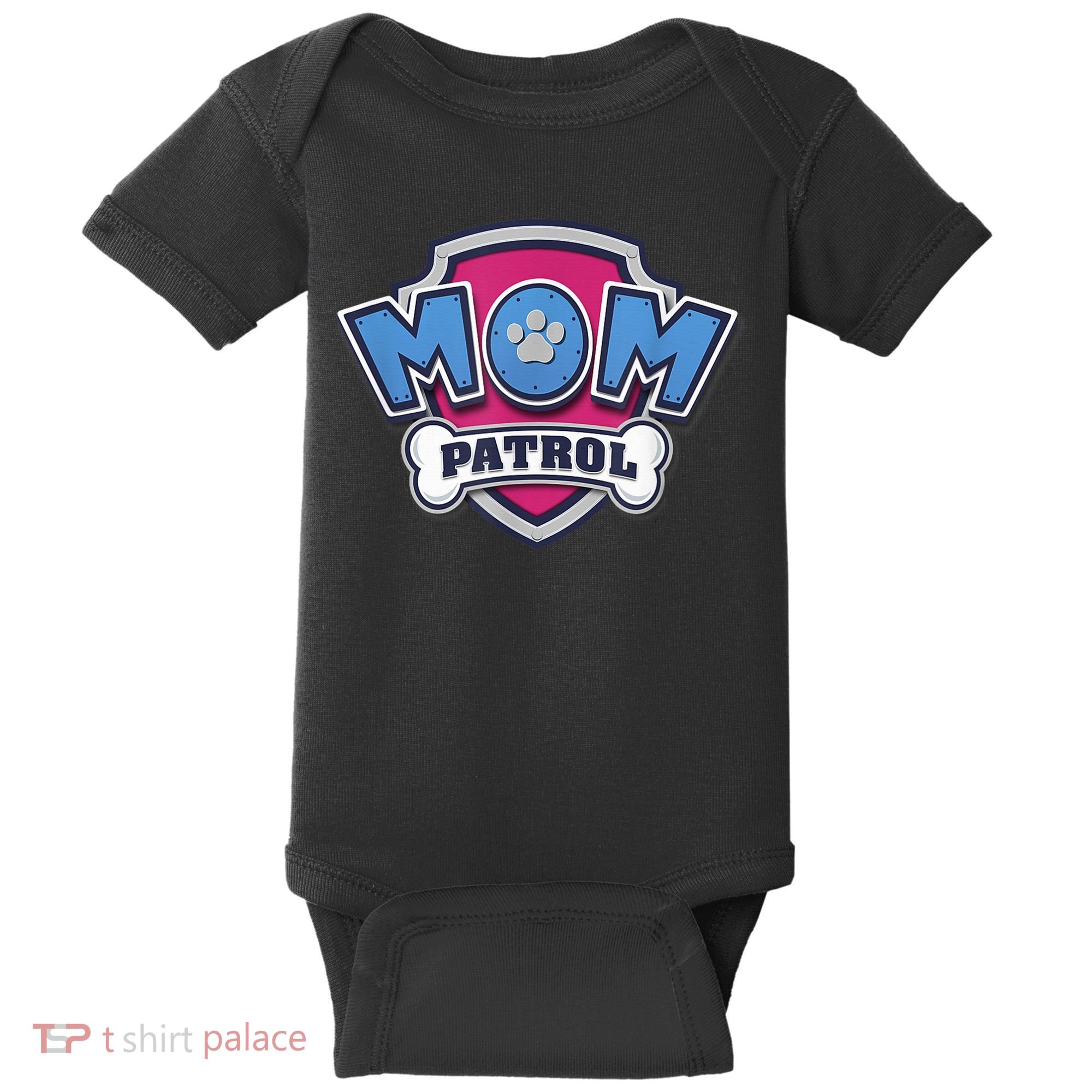  MotherS Day Mom Patrol Badge Baby Bodysuit