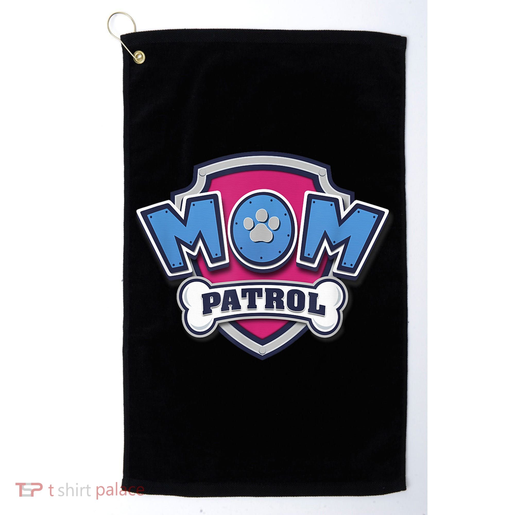  MotherS Day Mom Patrol Badge Golf Towel