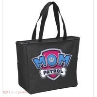  MotherS Day Mom Patrol Badge Tote Bag thumb 2