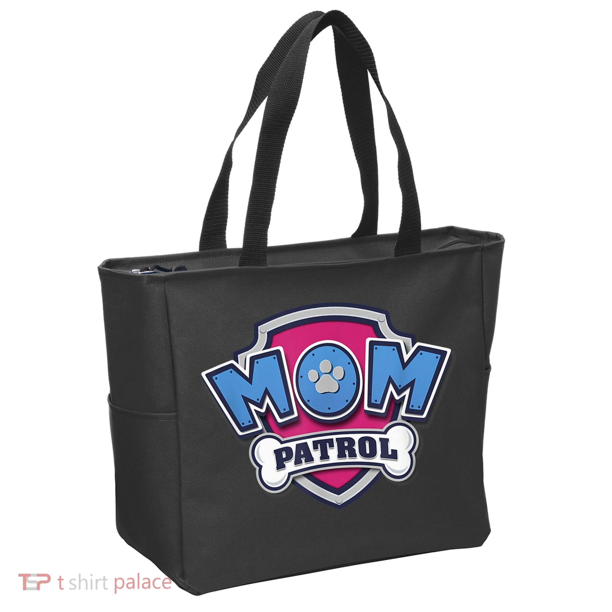  MotherS Day Mom Patrol Badge Tote Bag