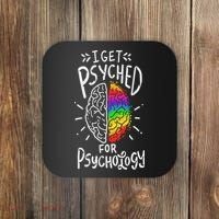 Psyched Psychology Major Student Coaster thumb 0
