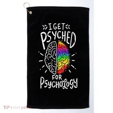 Psyched Psychology Major Student Golf Towel