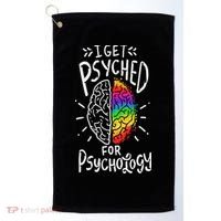 Psyched Psychology Major Student Golf Towel thumb 0
