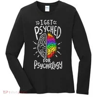 Psyched Psychology Major Student Women's Long Sleeve Shirt thumb 0