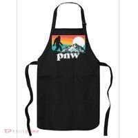 Pnw Pacific Northwest Bigfoot Mountains Retro 80s Graphic Apron thumb 0