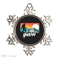 Pnw Pacific Northwest Bigfoot Mountains Retro 80s Graphic Ornament thumb 0