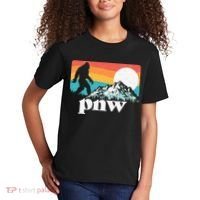 Pnw Pacific Northwest Bigfoot Mountains Retro 80s Graphic Kids T-Shirt thumb 2