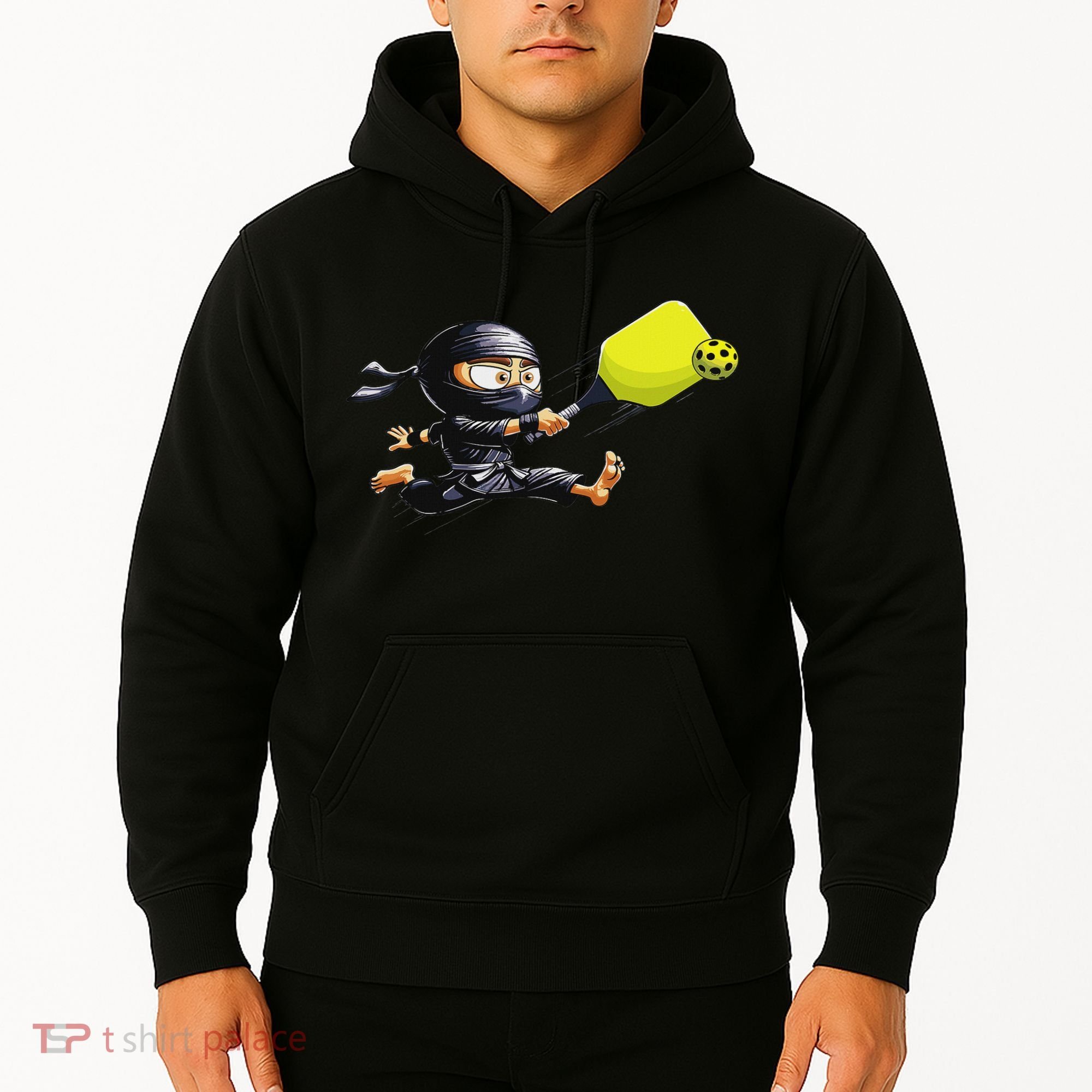 Pickleball Player Ninja Hoodie