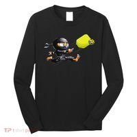 Pickleball Player Ninja Long Sleeve Shirt thumb 0