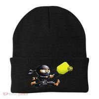 Pickleball Player Ninja Beanie thumb 0